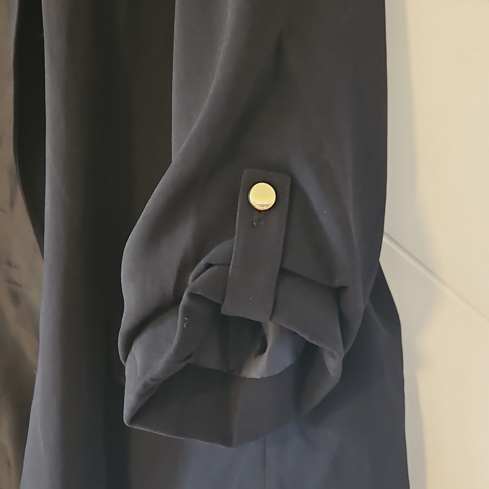 Tahari Gathered Sleeve Black Blazer Size 1x - Picture 12 of 12